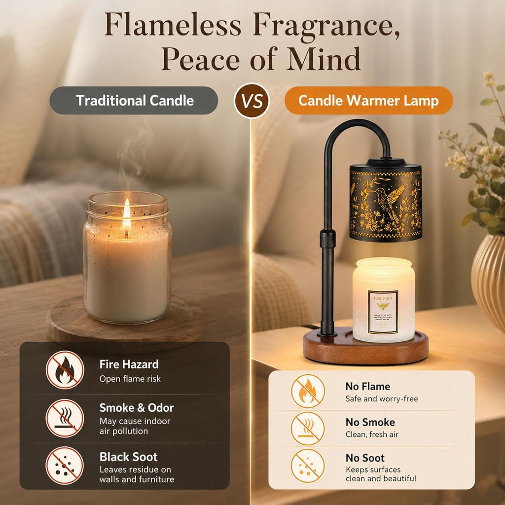 Dimmable Candle Warmer Lamp with Timer F321556