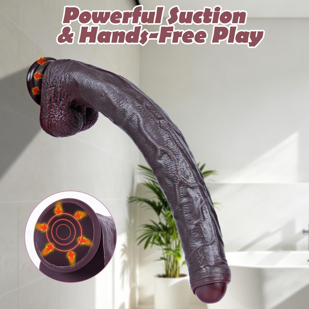 Black Realistic Dildo with Suction Cup G9285