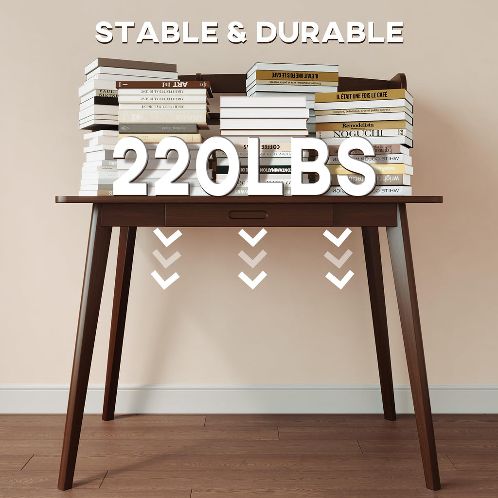 Small Writing Desk with Hutch H41352