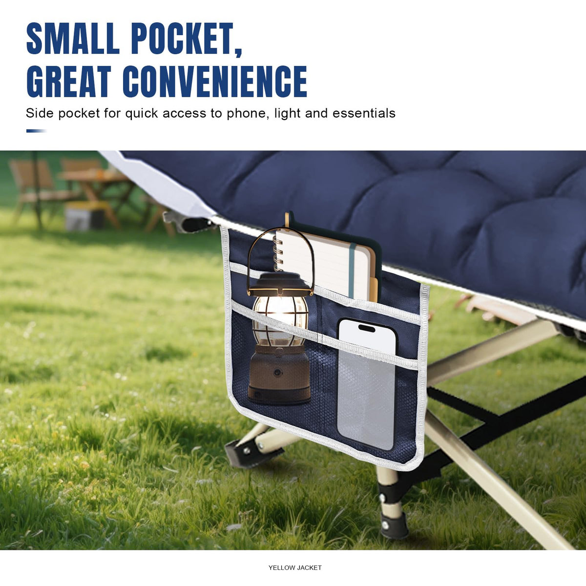 Folding Camping Cot with Mattress and Carry Bag K964