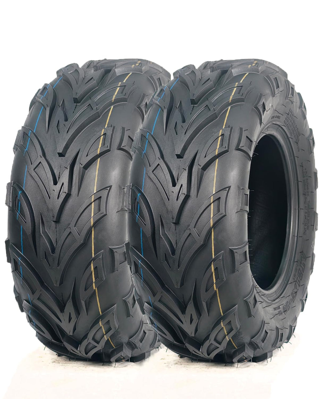 Set of 2 19x7-8 Tubeless ATV Tires M4139