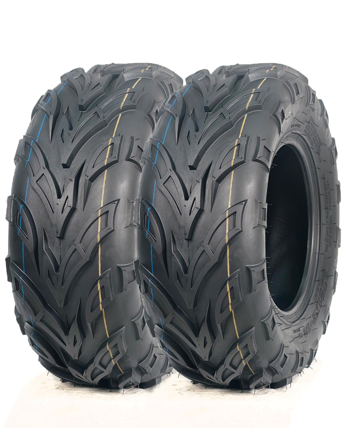 Set of 2 19x7-8 Tubeless ATV Tires M4139