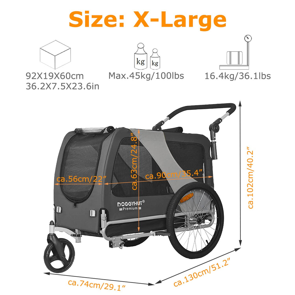 X Large Pet Bike Trailer & Stroller R6444