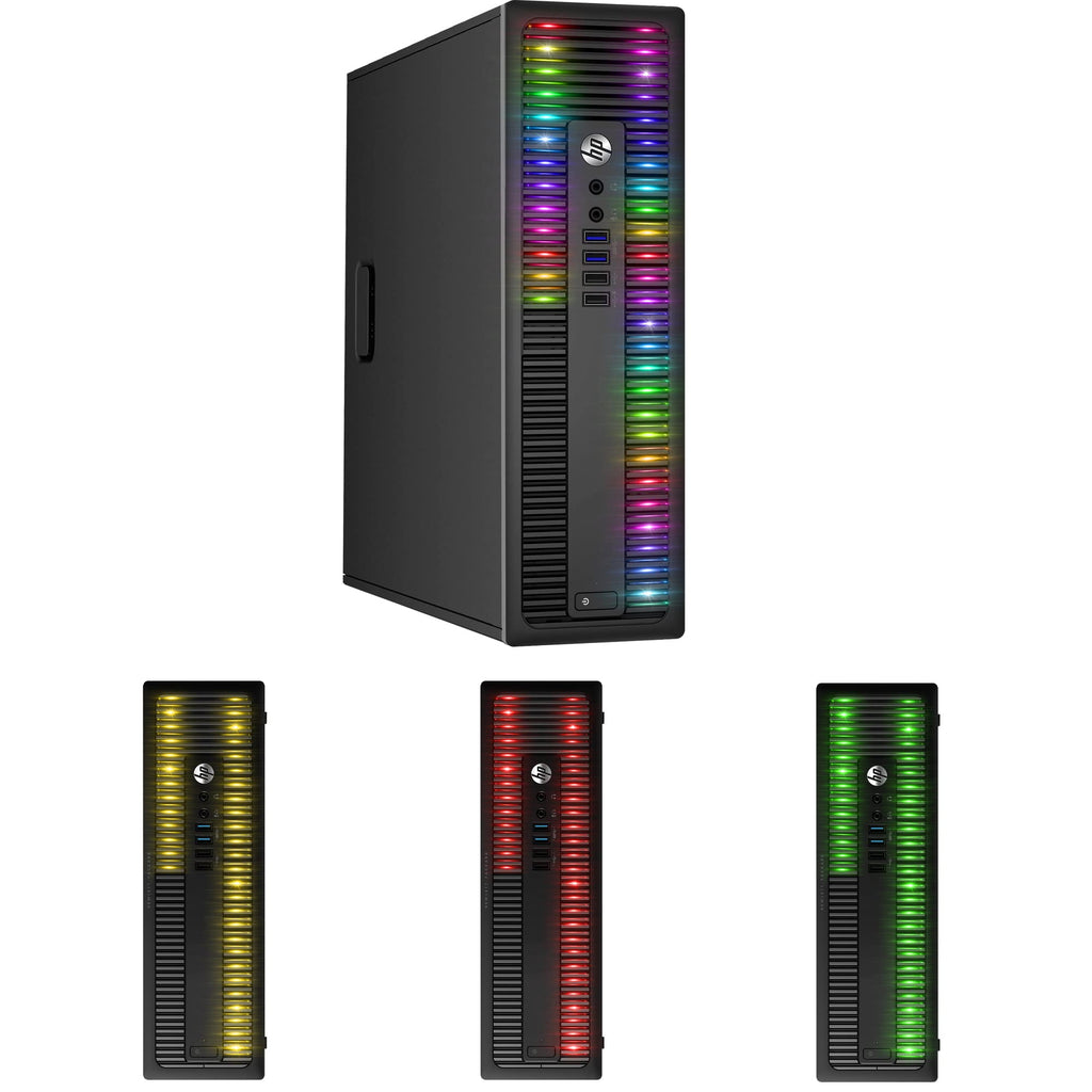 Custom Built RGB Lights PC with 24 Inch Monitor Intel Core i5 16GB RAM 512GB SSD S119