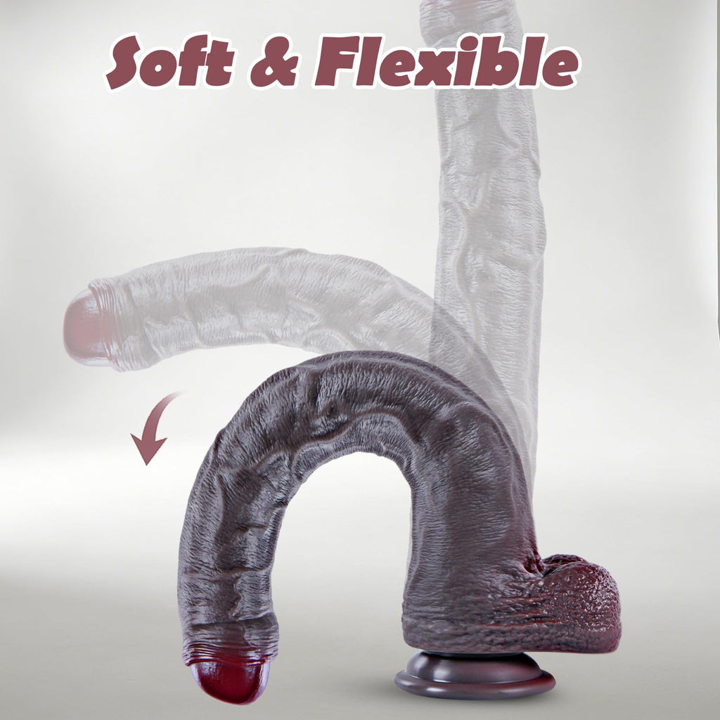 Black Realistic Dildo with Suction Cup G9285
