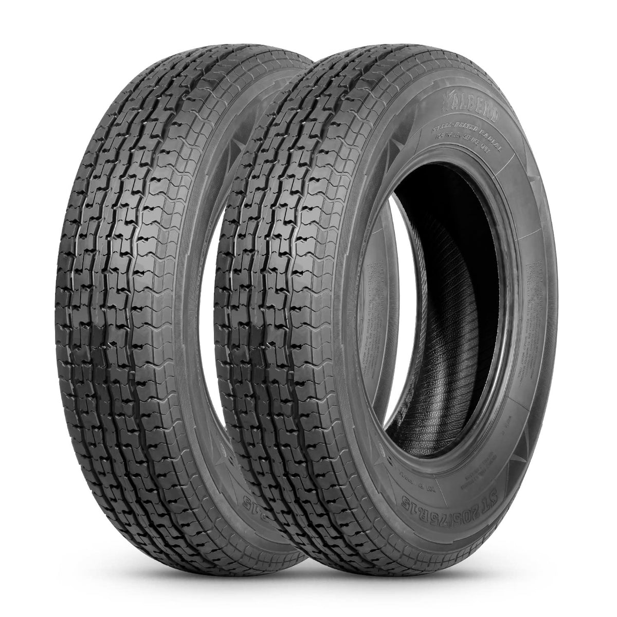 ST205/75R15 8PR Load Range D Radial Trailer Tires Set of 2 C489