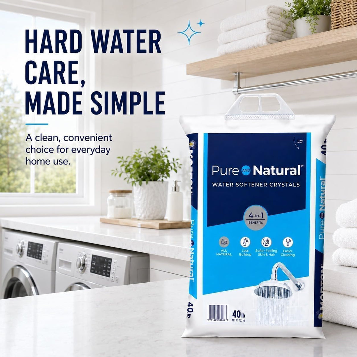 Water Softener Salt Crystals 40 lb D606626
