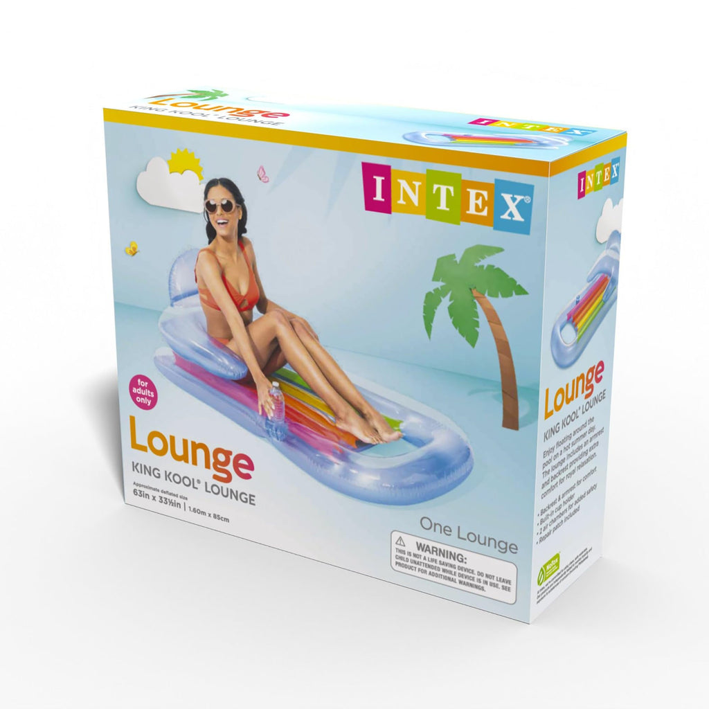 Inflatable Lounge Blue & Pearlescent Silver 2 Pack R1560