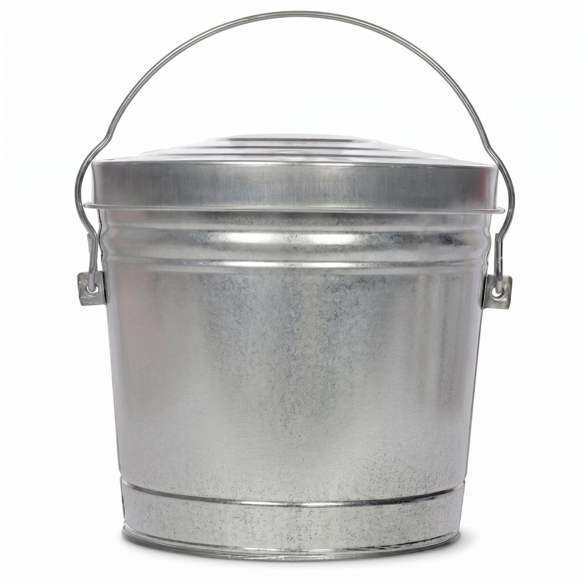 6 Gallon Galvanized Steel Locking Lid Storage Can H604