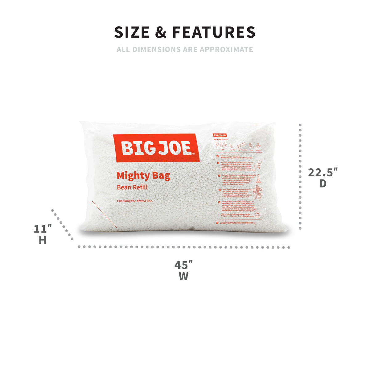 Polystyrene Bean Refill 100 Liters C412