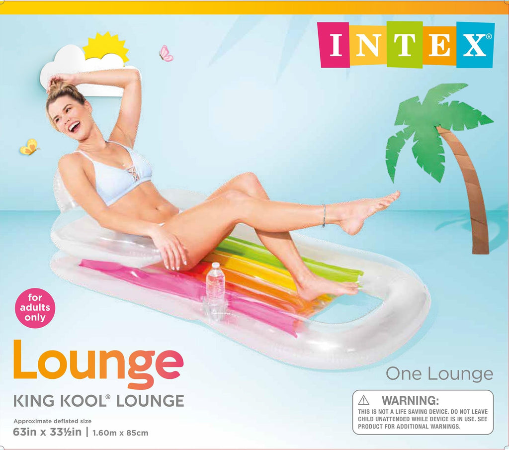 Inflatable Lounge Blue & Pearlescent Silver 2 Pack R1560