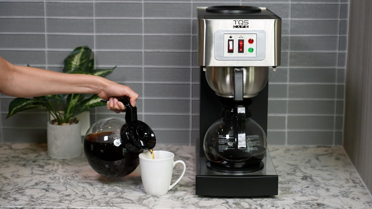 Commercial Coffee Maker, Double 12-Cup Stainless Steel Z199219