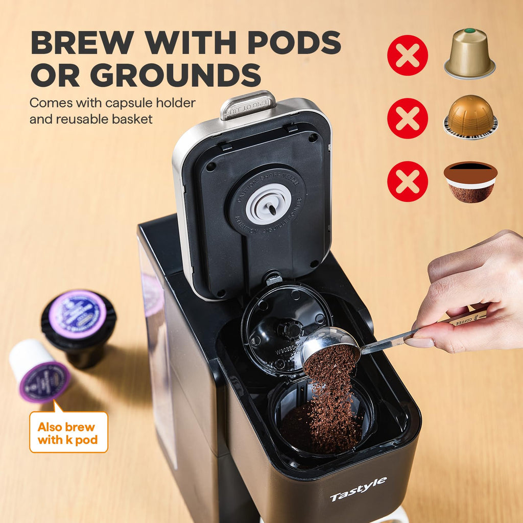 Single Serve Coffee Maker with 3 Brew Styles H643