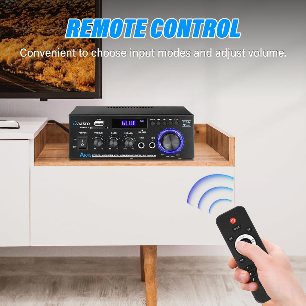 300W Bluetooth 5.1 Stereo Audio Amplifier W185869