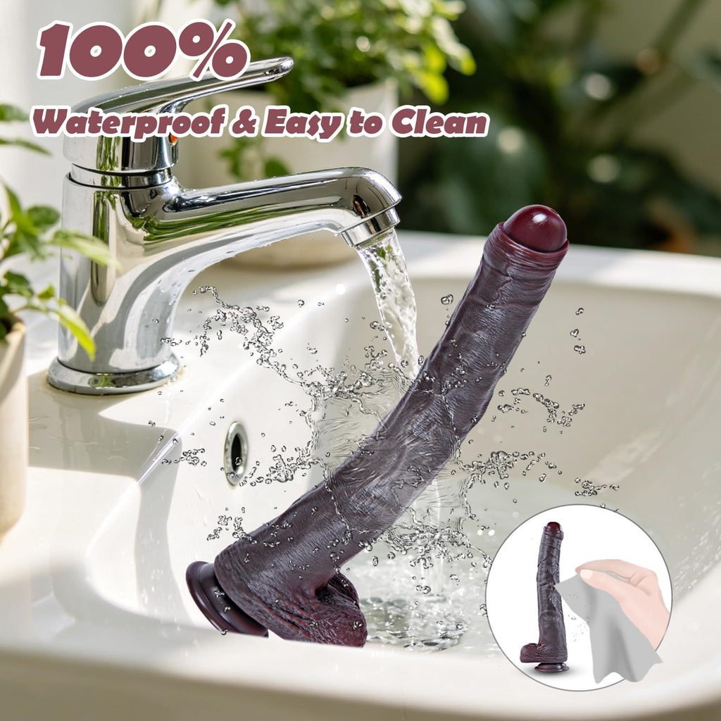 Black Realistic Dildo with Suction Cup G9285