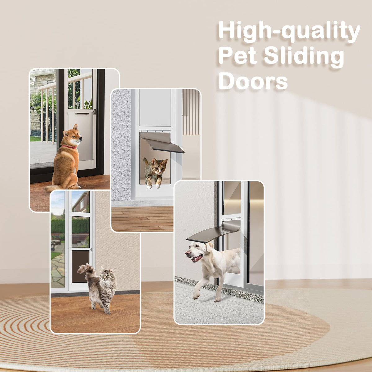 Adjustable Height Sliding Glass Door Dog Door Z173161