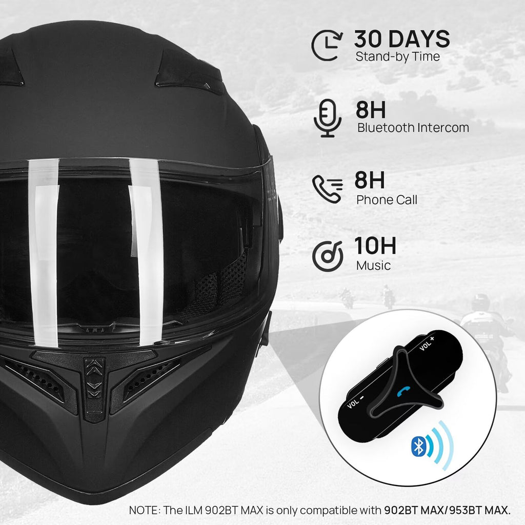 Bluetooth Modular Flip up Full Face Motorcycle Helmet I9476