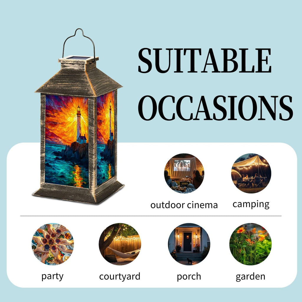 Solar Powered Waterproof Hanging Lantern G438363