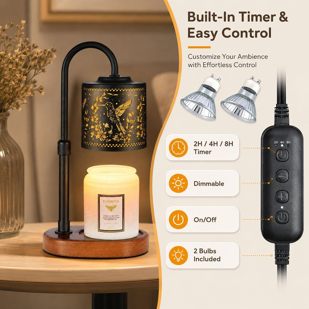 Dimmable Candle Warmer Lamp with Timer F321556