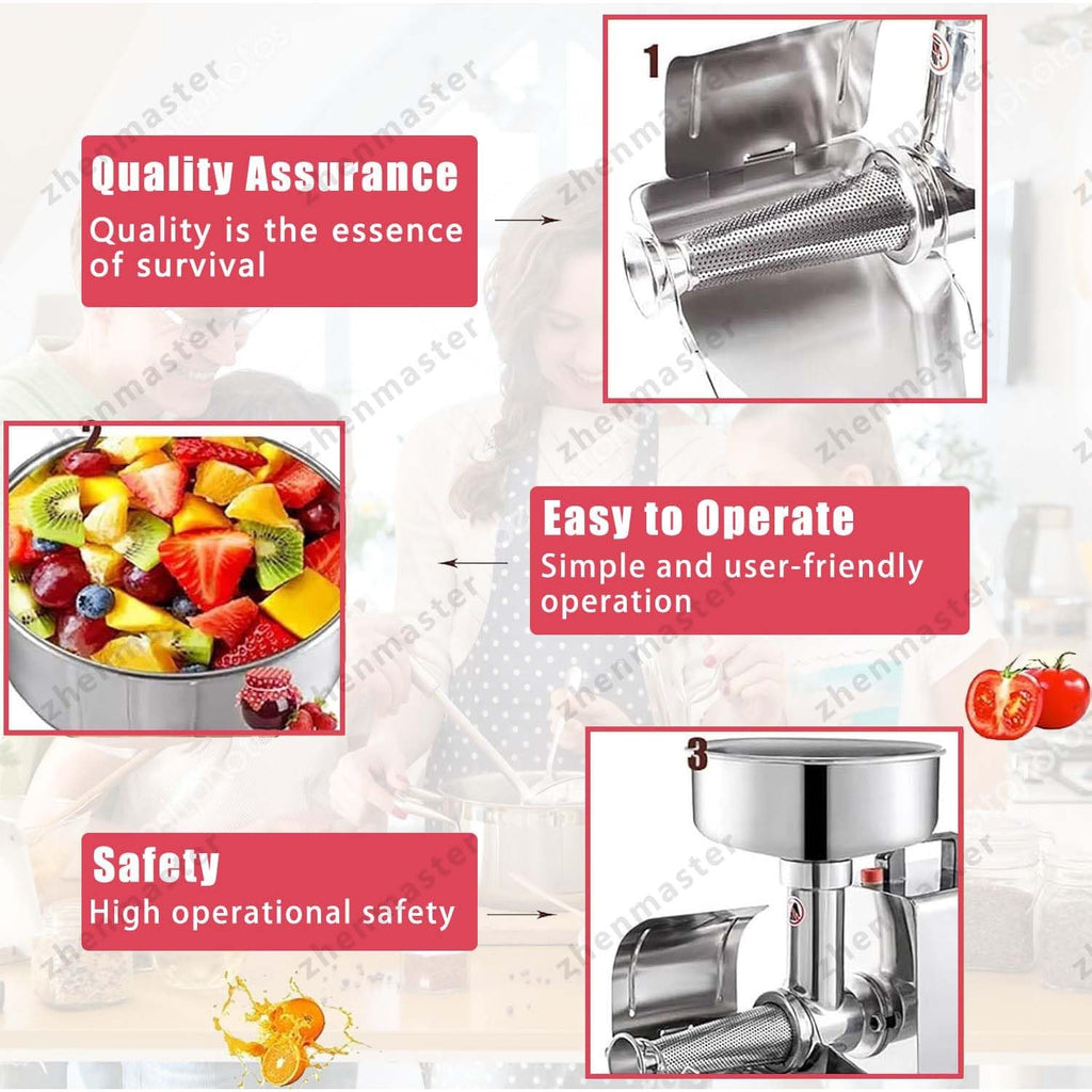 450W Electric Tomato Strainer with Seed Separator M87382