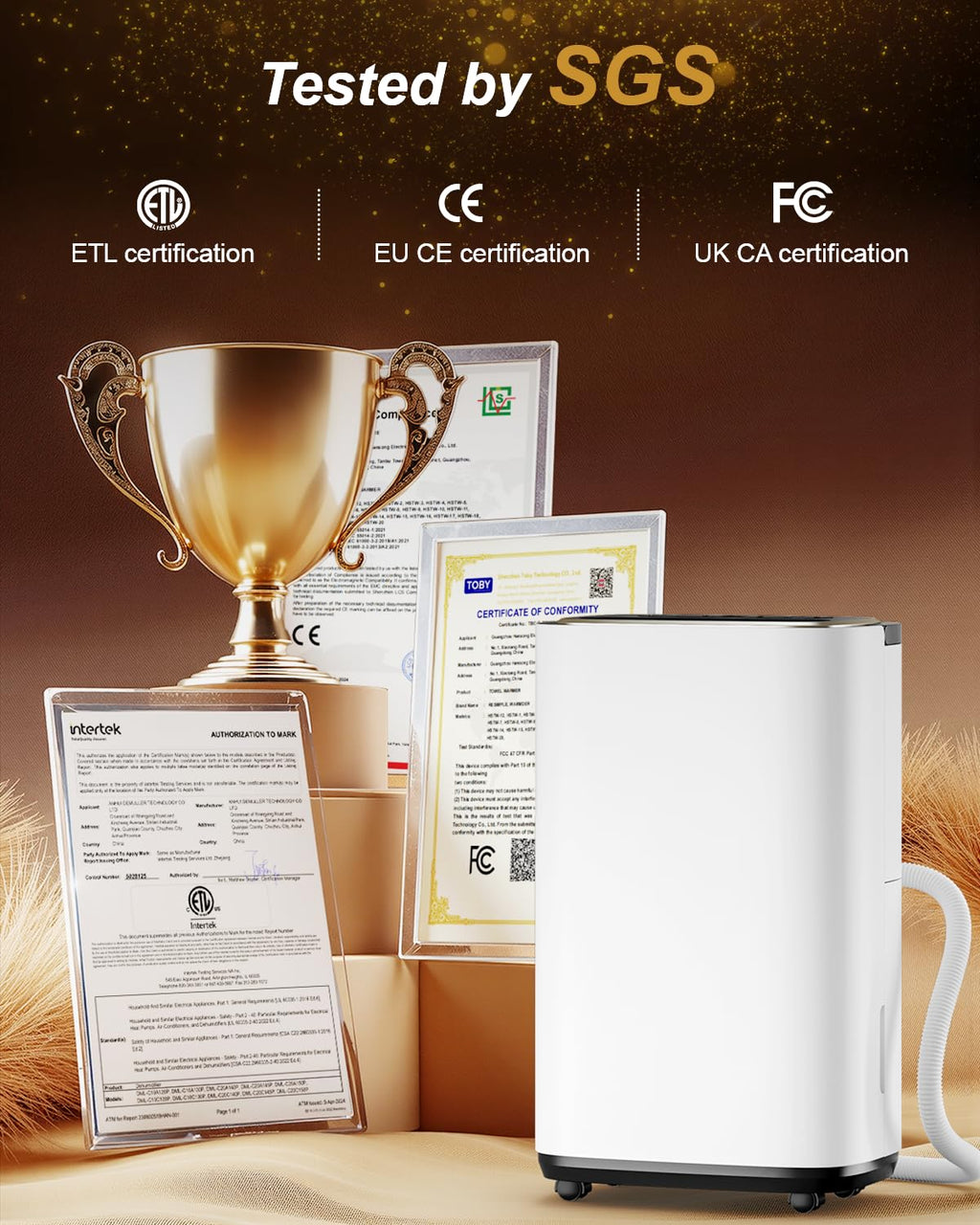 5000 Sq. Ft. 50 Pint Dehumidifier with Drain Hose M15643