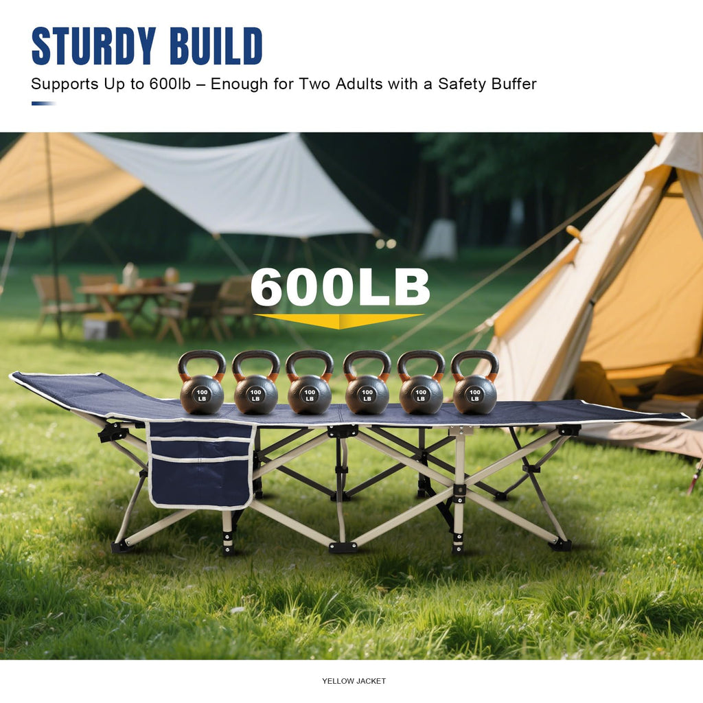 Folding Camping Cot with Mattress and Carry Bag K964