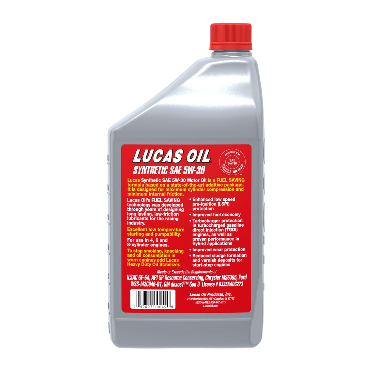 Full Synthetic SAE 5W-30 Motor Oil 1 Quart I86801