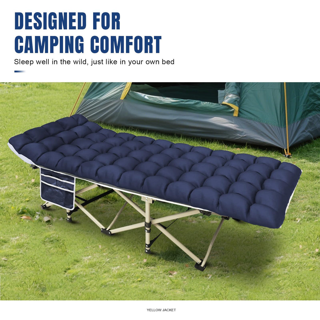 Folding Camping Cot with Mattress and Carry Bag K964