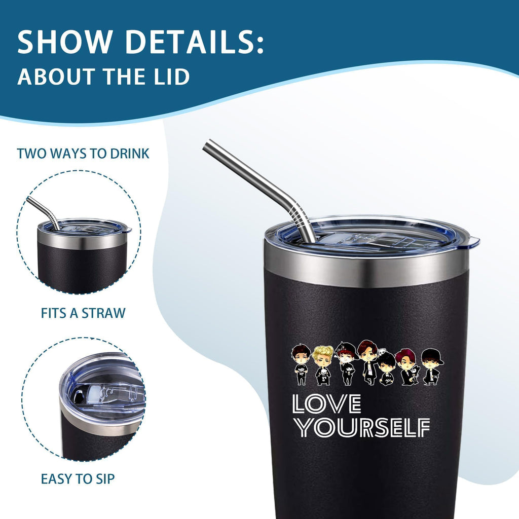 20oz Insulated Stainless Steel Tumbler with Lid I1258