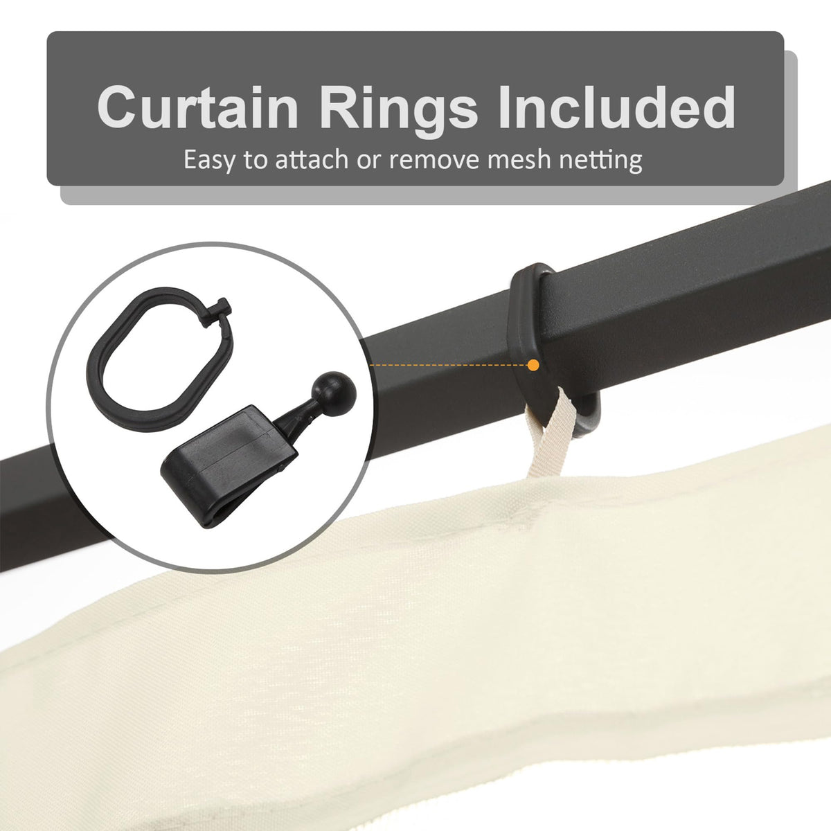 10' x 13' Replacement Mesh Sidewall Netting K4275