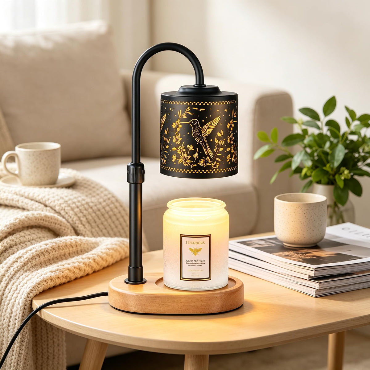 Dimmable Candle Warmer Lamp with Timer F321556