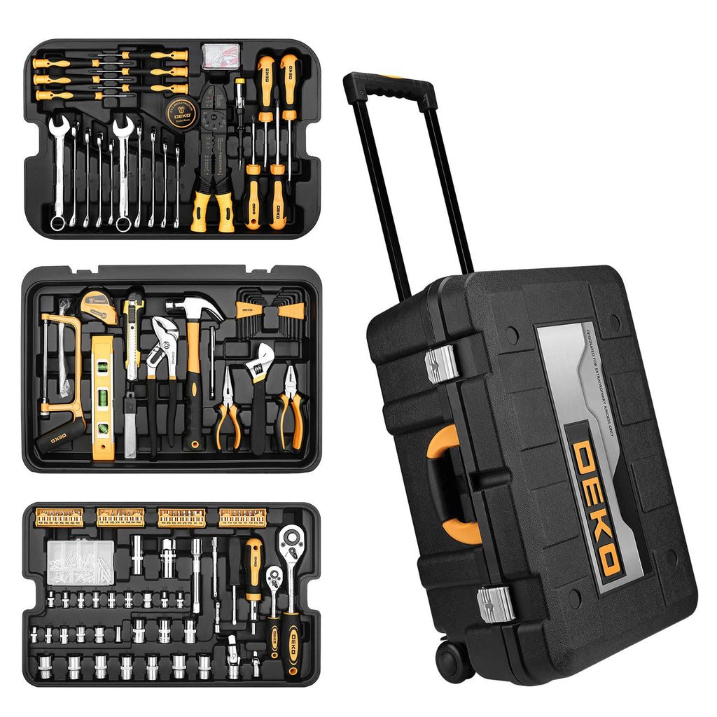 258 Piece Rolling Tool Box Socket Wrench Hand Tool Set S388542