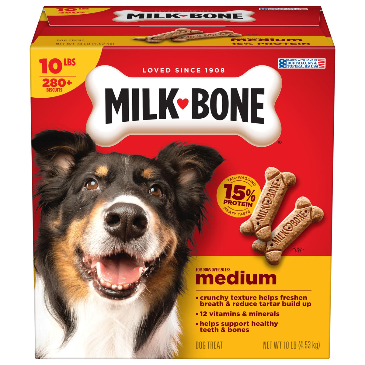 Medium Dog Biscuits 10 lb Box X472