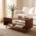39" Rectangular Solid Wood Coffee Table Z885495