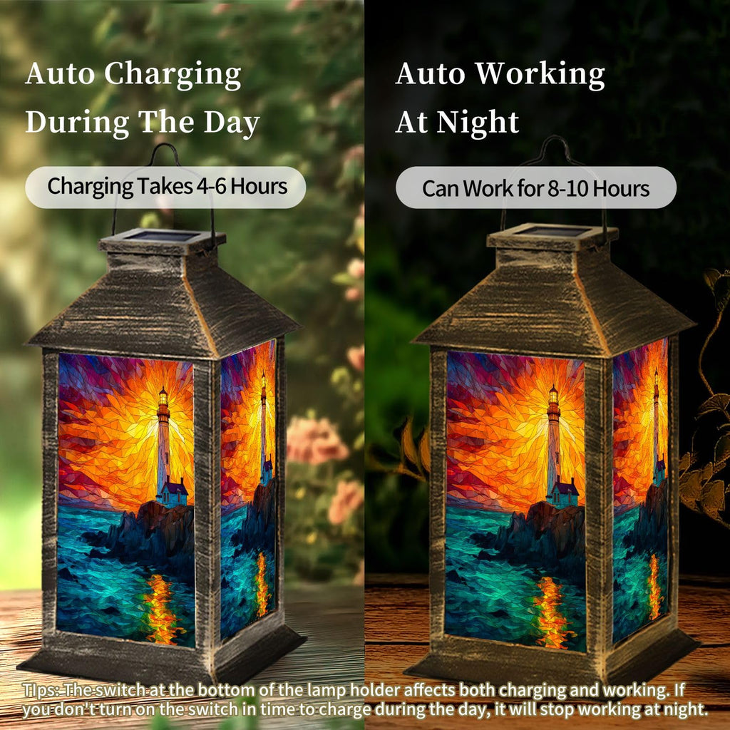 Solar Powered Waterproof Hanging Lantern G438363