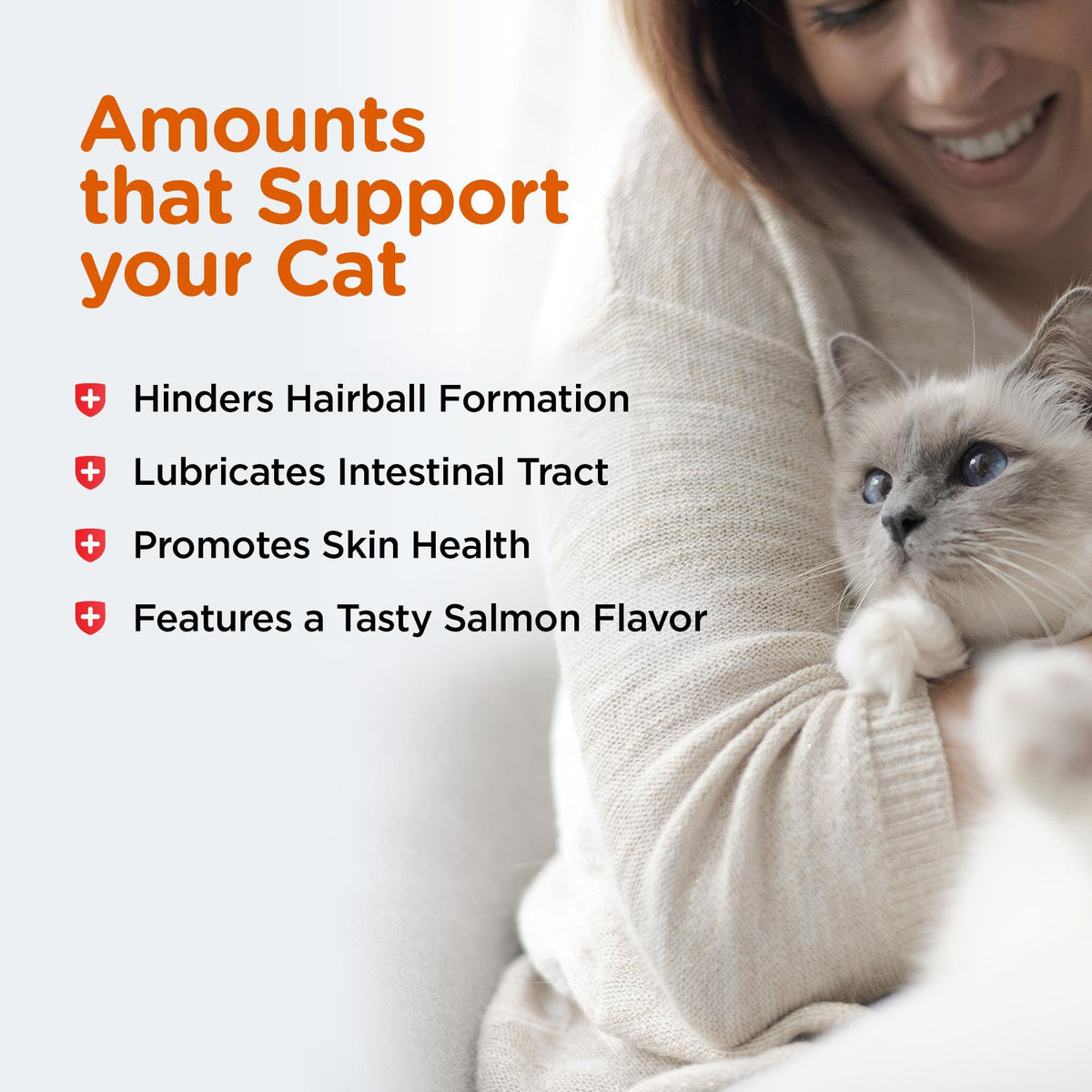 Salmon Flavor Hairball Gel for Cats E972