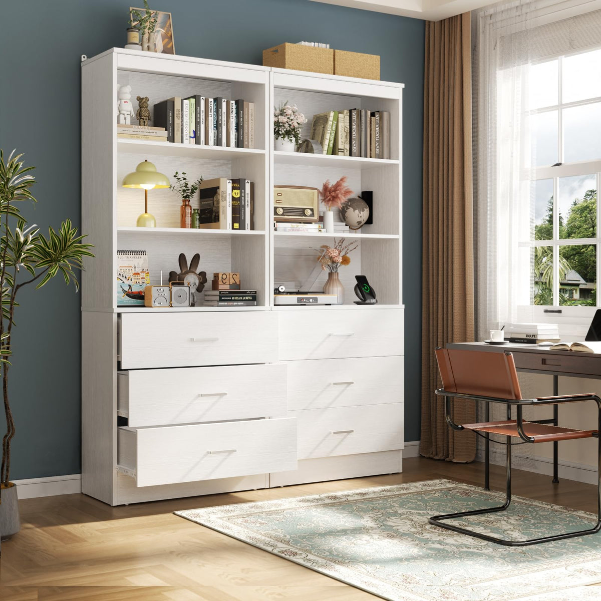 23.6" White Closet Drawers System with 3 Drawers Q509862