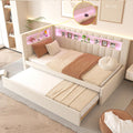 White Twin Size Daybed with Trundle D4311
