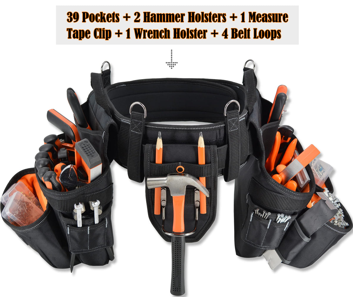 39 Pockets Tool Belts with Suspenders E53432