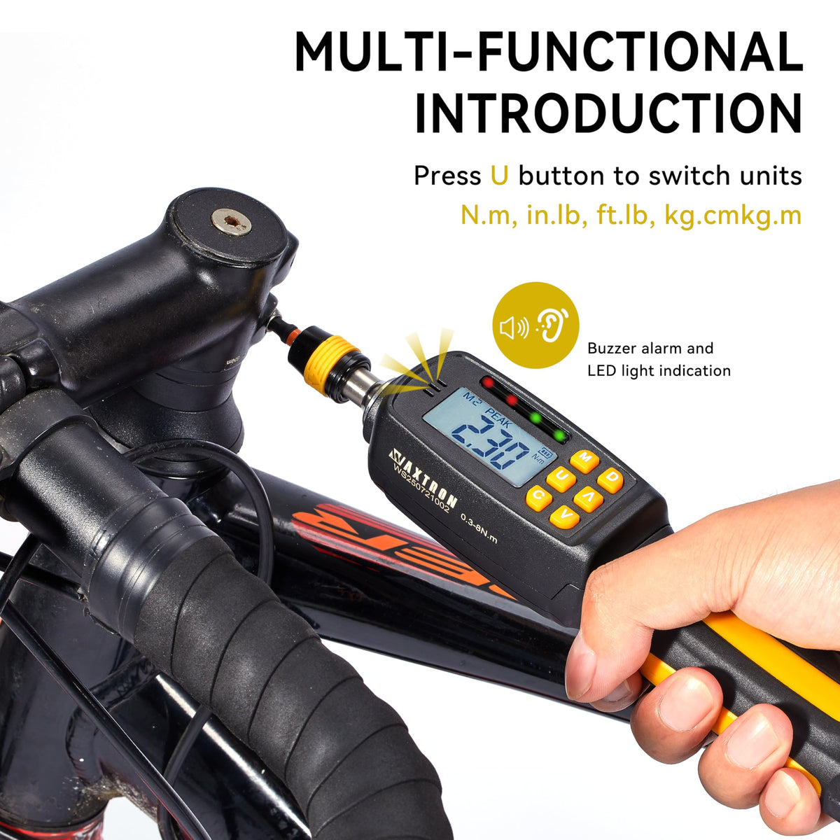 Digital Torque Screwdriver Set, 1/4" Drive, 38-Piece J17764