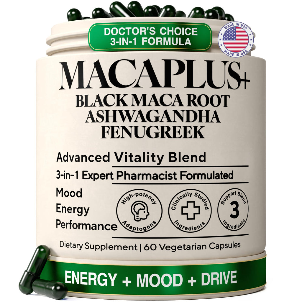 Organic Black Maca Root Capsules 60ct B51840
