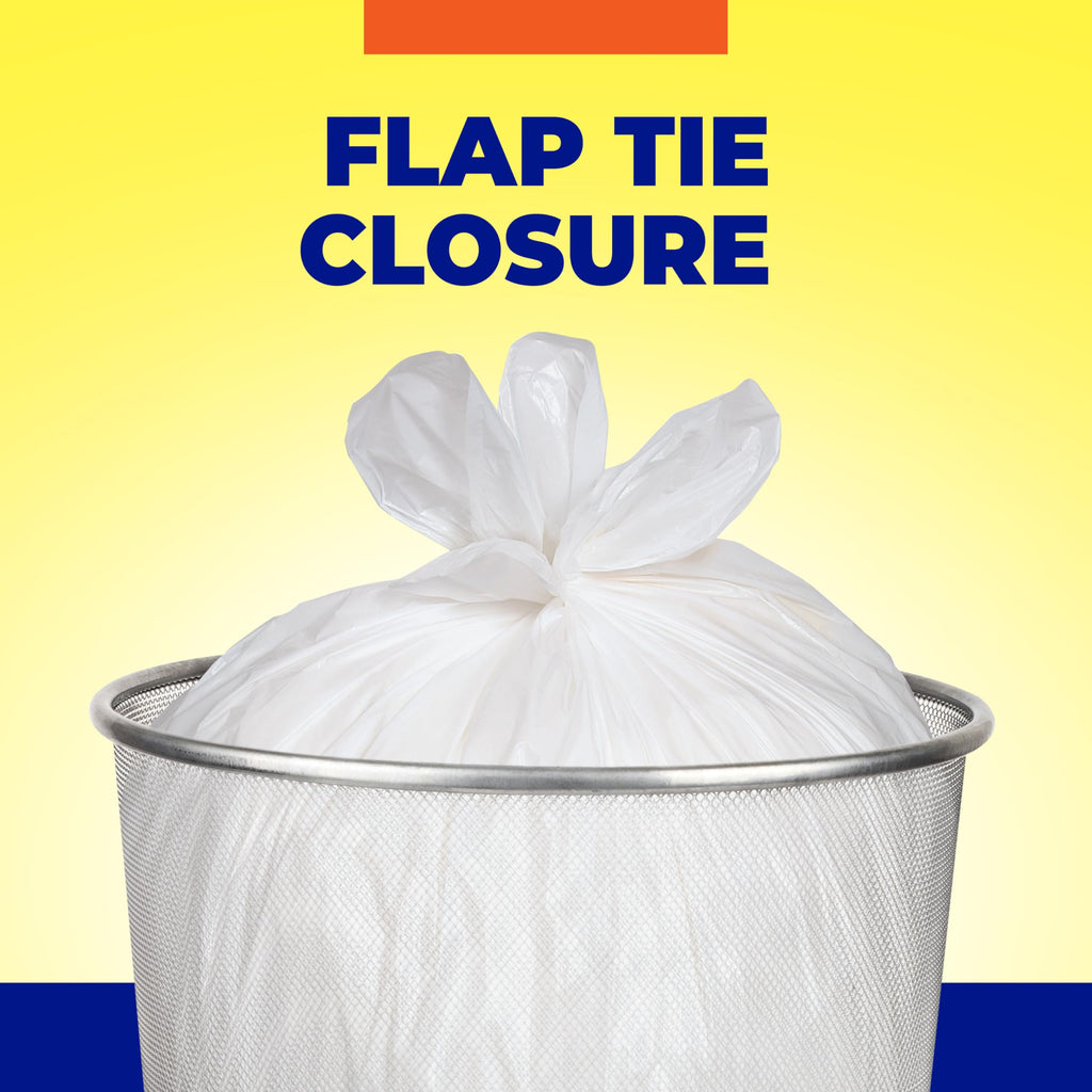 4 Gallon Trash Bags, White, Fresh Linen Scent, 80ct V5270