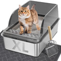 Stainless Steel Enclosed Cat Litter Box M5836