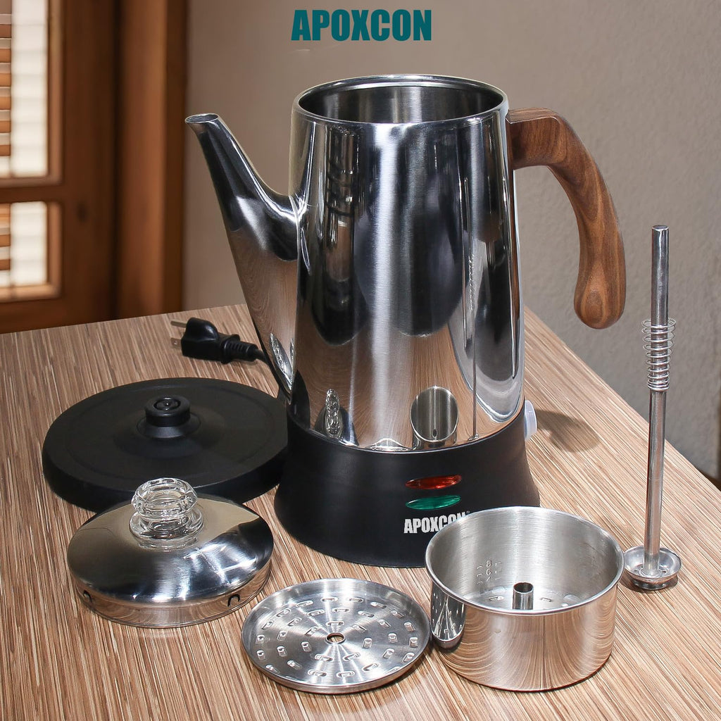 Electric Stainless Steel Coffee Percolator 8 Cup W8662