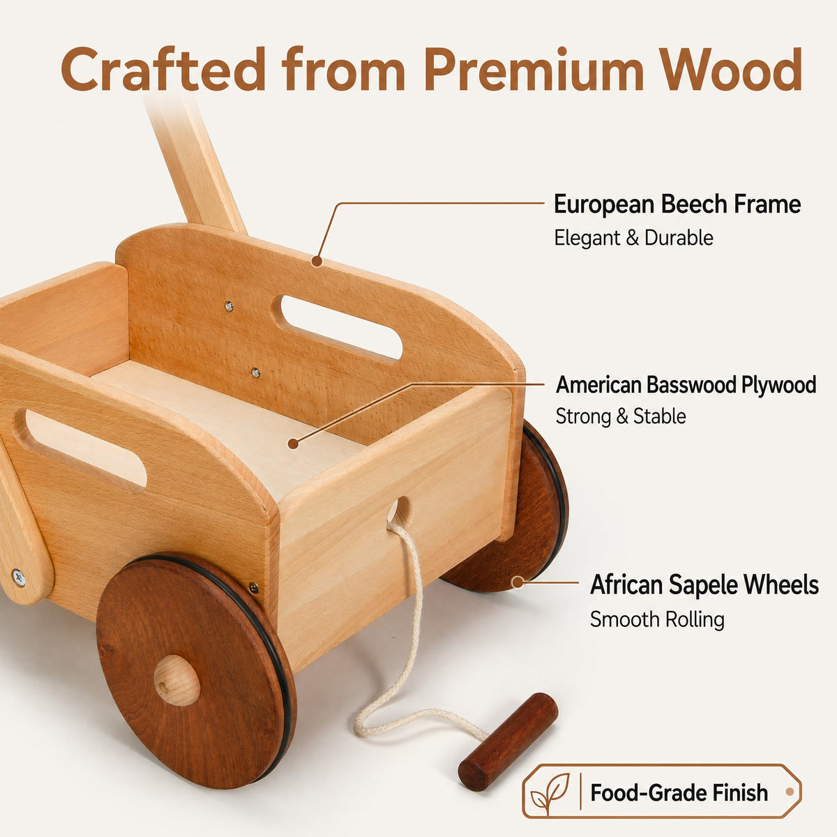 Wooden Baby Walker X8755
