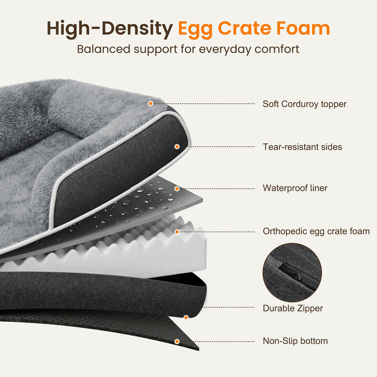 XL Orthopedic Dog Bed K137353