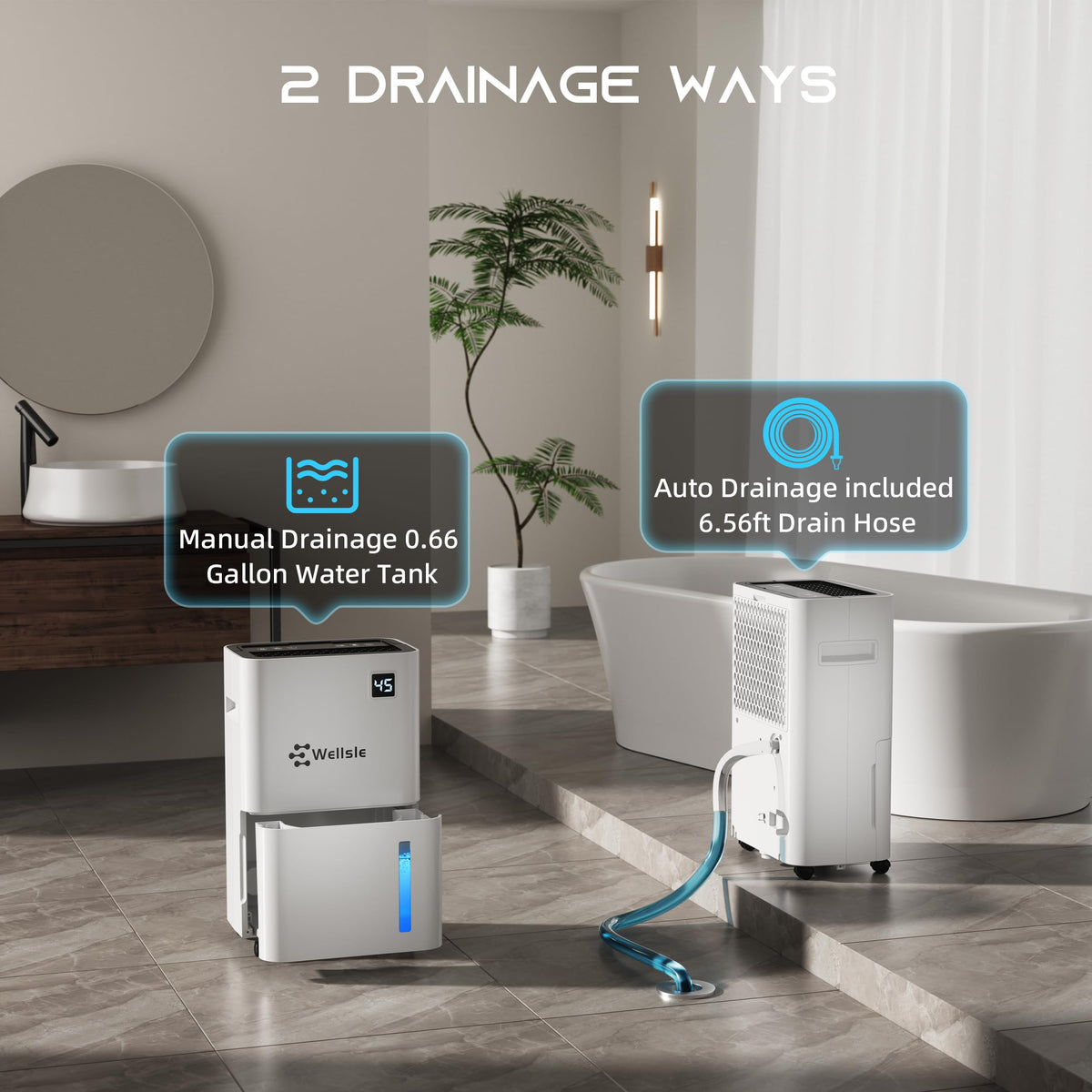 50 Pint Dehumidifier with Drain Hose Z31866
