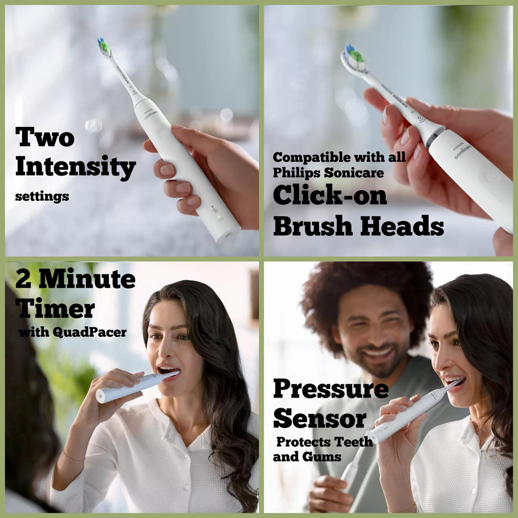 Rechargeable Electric Toothbrush with Pressure Sensor and Travel Case T931