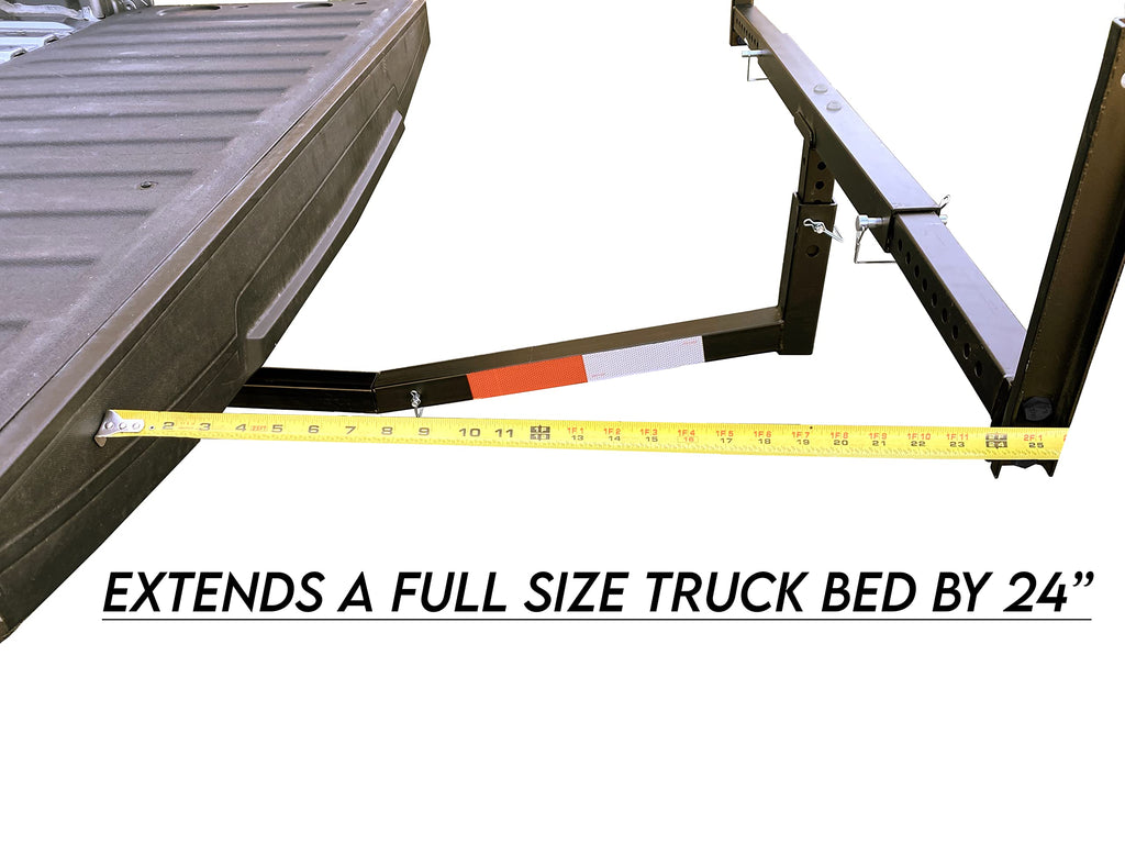 Black Hitch Mount Truck Bed Extender B49081