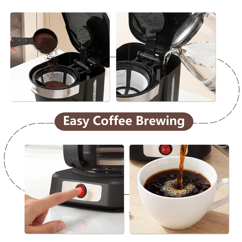 12 Cup Drip Coffee Maker with Reusable Filter K79317